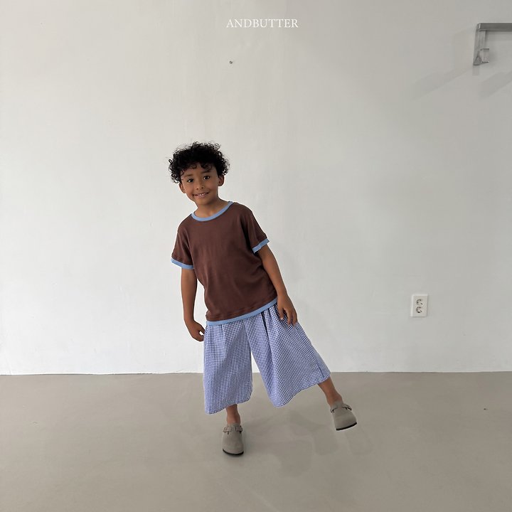 Andbutter - Korean Children Fashion - #prettylittlegirls - Check Bermuda Pants - 11