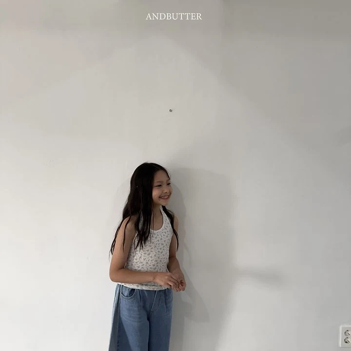 Andbutter - Korean Children Fashion - #prettylittlegirls - Tencel Flower Halter Neck - 7