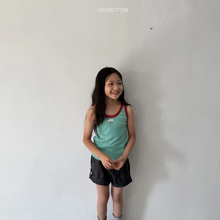 Andbutter - Korean Children Fashion - #prettylittlegirls - Roll-Up Pants - 6