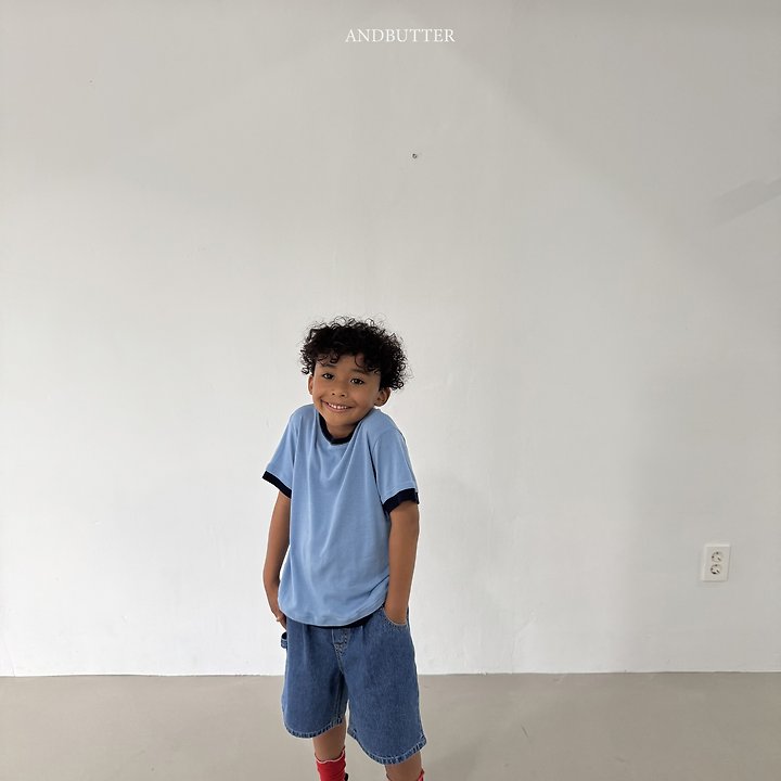 Andbutter - Korean Children Fashion - #minifashionista - Color Match Tee - 4