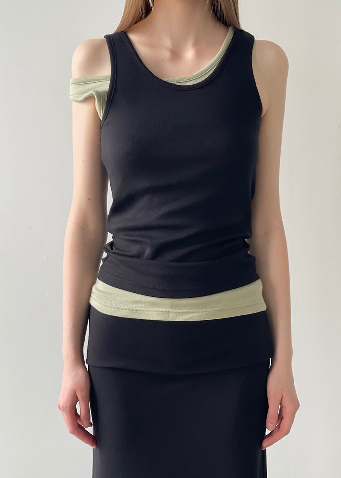 Another Avenue - Korean Women Fashion - #momslook - Moss Pad Sleeveless Top - 12