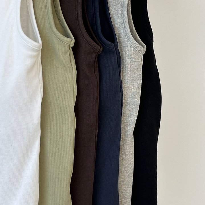Another Avenue - Korean Women Fashion - #momslook - Moss Pad Sleeveless Top - 2