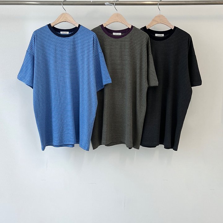 Another Avenue - Korean Women Fashion - #momslook - Dyed Stripe Tee