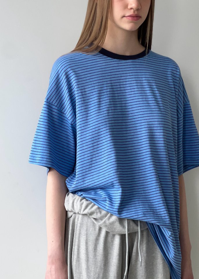 Another Avenue - Korean Women Fashion - #momslook - Dyed Stripe Tee - 3