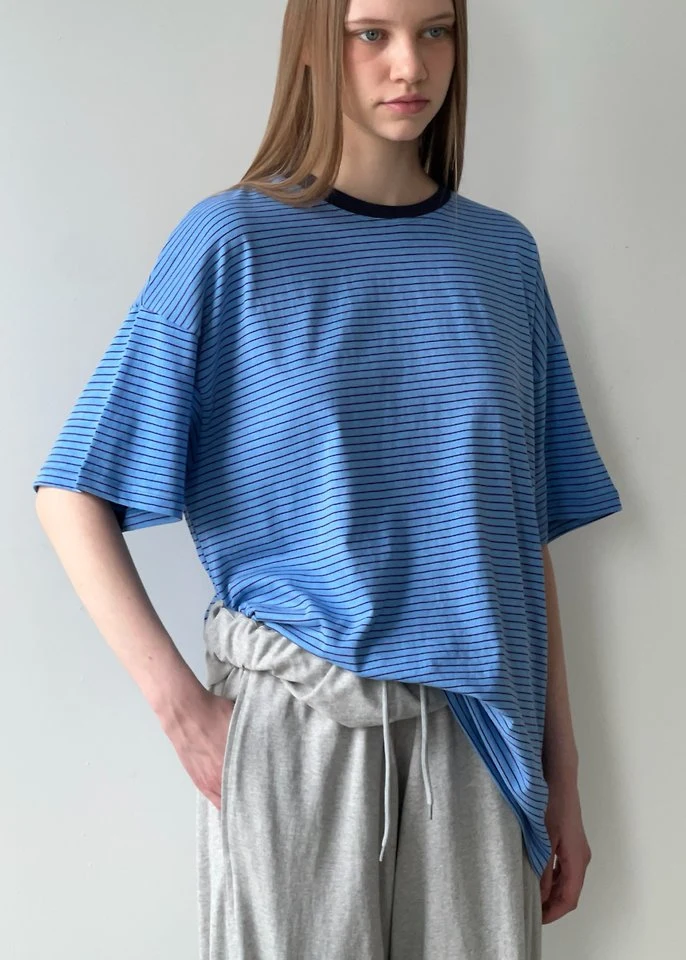 Another Avenue - Korean Women Fashion - #momslook - Dyed Stripe Tee - 5