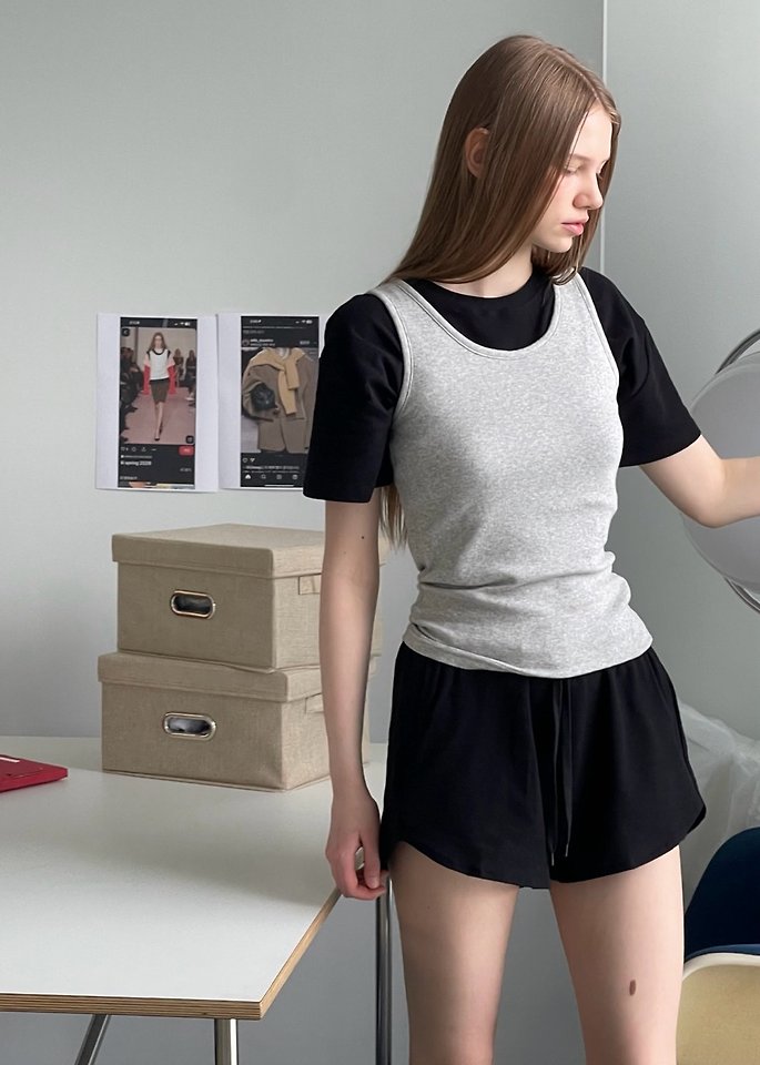 Another Avenue - Korean Women Fashion - #momslook - Avec Crop Tee - 9