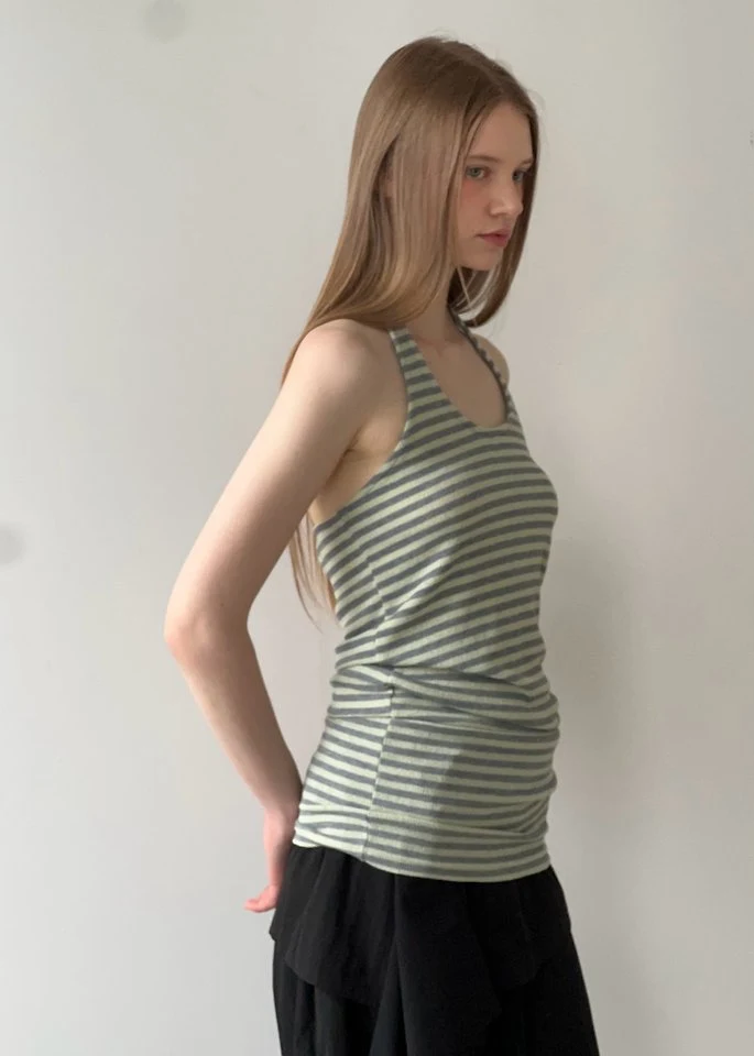 Another Avenue - Korean Women Fashion - #momslook - Halter Belt Knit Top - 9