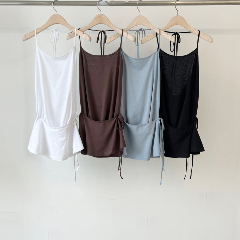 Another Avenue - Korean Women Fashion - #momslook - Halter Wrap Sleeveless Top