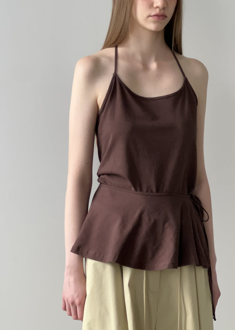 Another Avenue - Korean Women Fashion - #momslook - Halter Wrap Sleeveless Top - 3