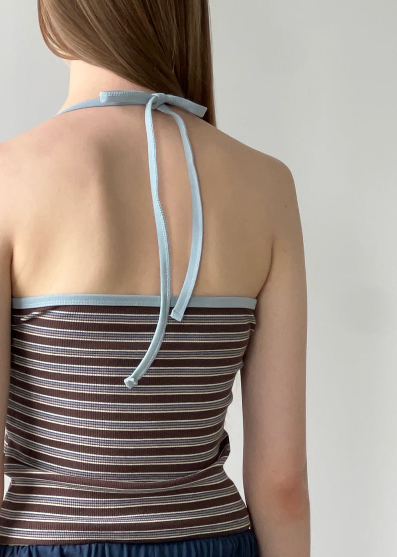 Another Avenue - Korean Women Fashion - #momslook - Sunset Line Halter Top - 5