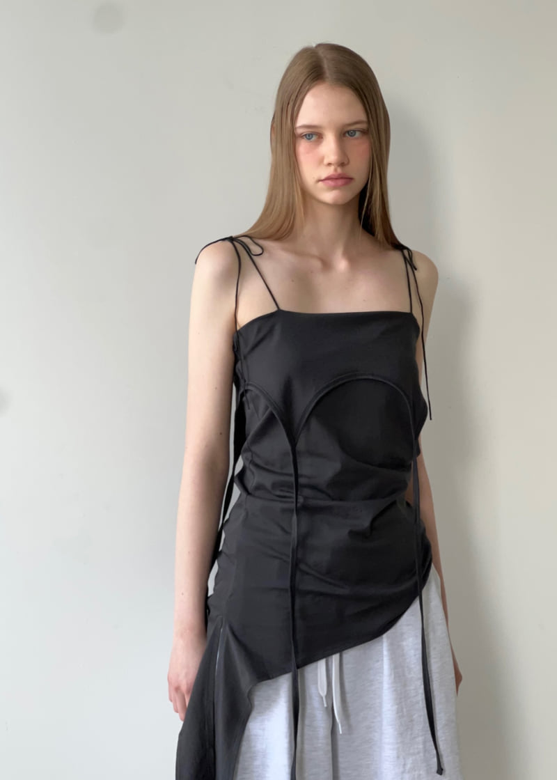 Another Avenue - Korean Women Fashion - #momslook - Sensual Tie Sleeveless Top - 10