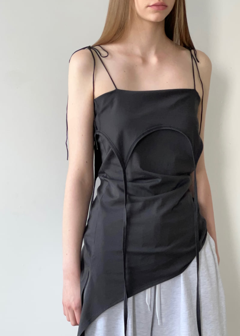 Another Avenue - Korean Women Fashion - #momslook - Sensual Tie Sleeveless Top - 8