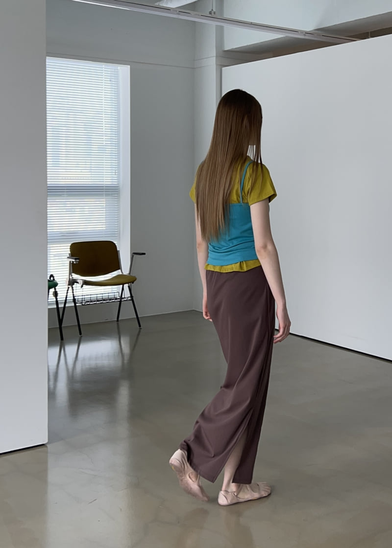 Another Avenue - Korean Women Fashion - #vintagekidsstyle - Slit Long Skirt - 4
