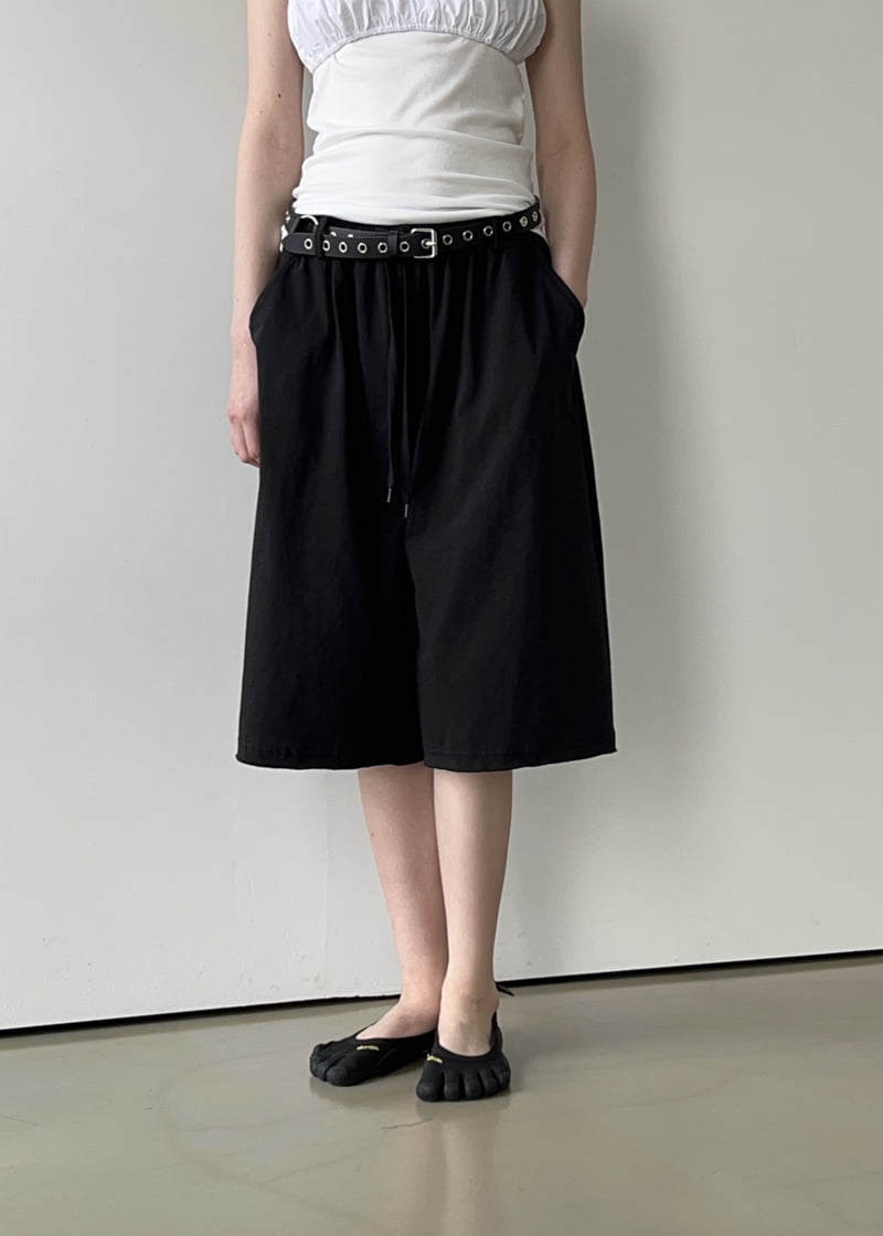 Another Avenue - Korean Women Fashion - #pursuepretty - Wide Bermuda Pants - 3