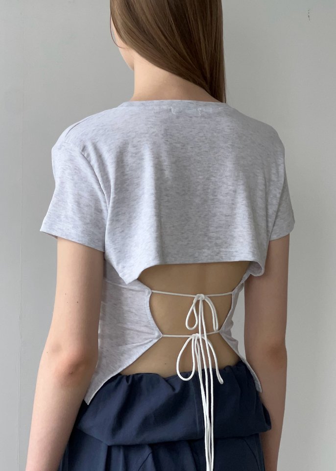 Another Avenue - Korean Women Fashion - #romanticstyle - Back Cut-Out Tee - 7