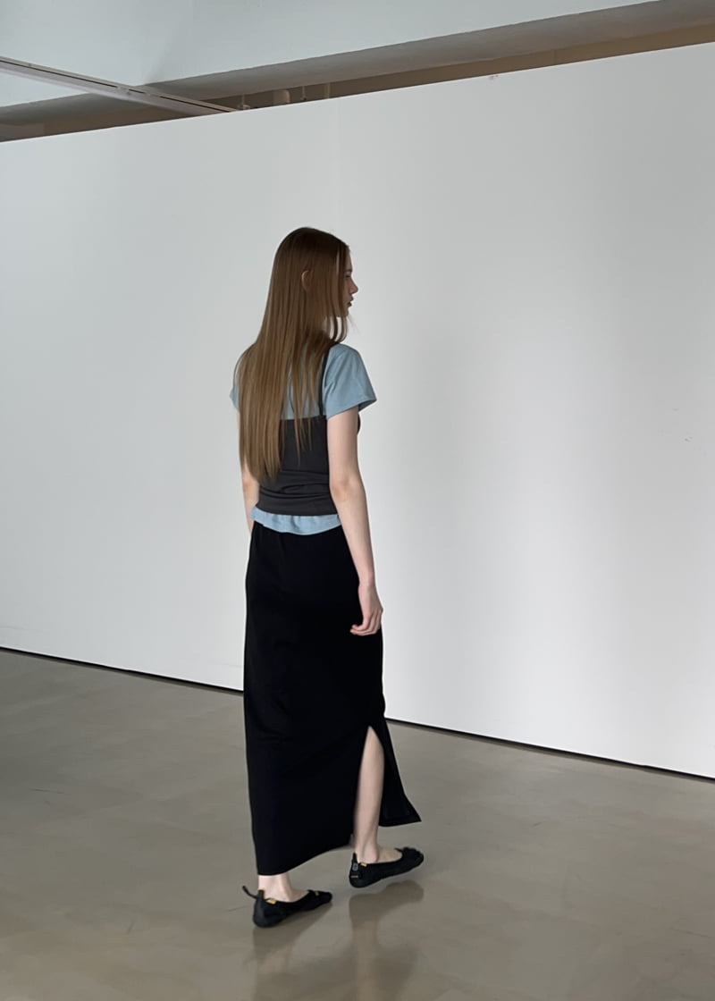 Another Avenue - Korean Women Fashion - #romanticstyle - Slit Long Skirt - 6