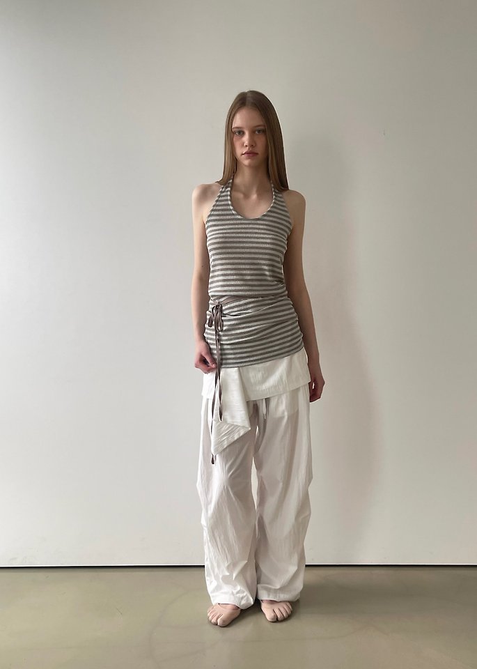 Another Avenue - Korean Women Fashion - #romanticstyle - Halter Belt Knit Top - 4