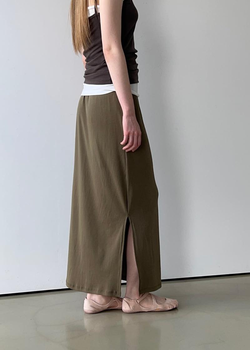 Another Avenue - Korean Women Fashion - #shopsmall - Slit Long Skirt - 7
