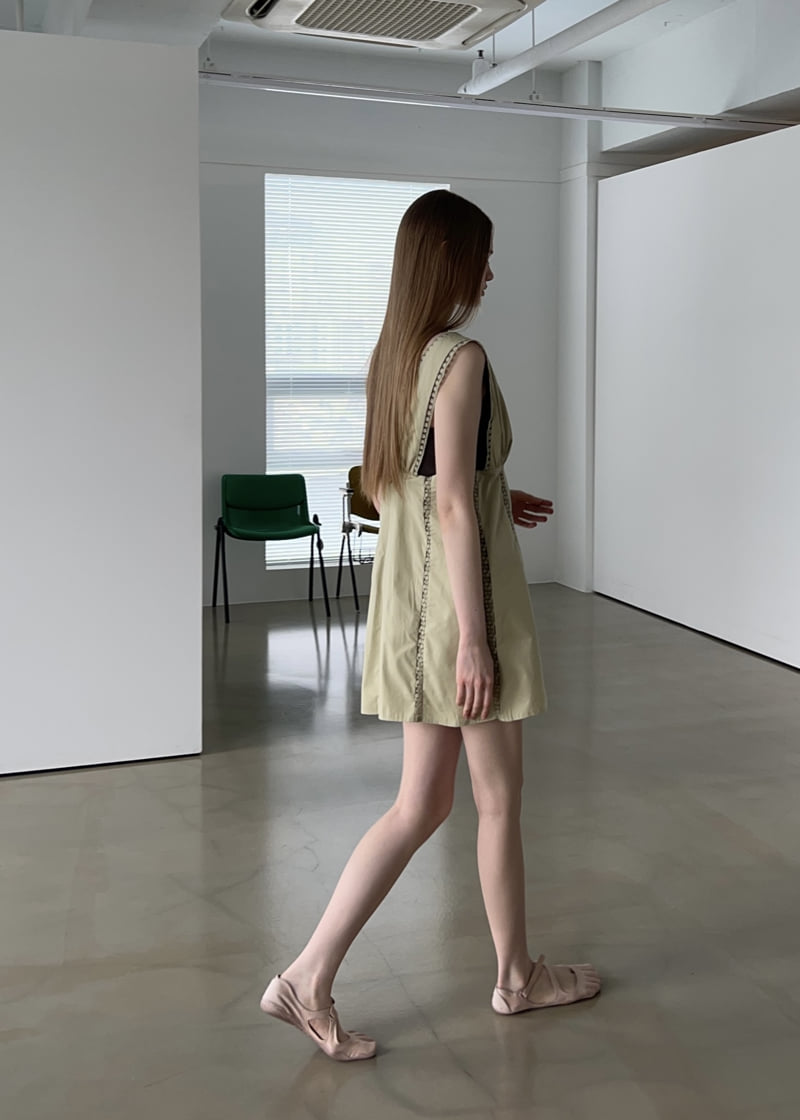 Another Avenue - Korean Women Fashion - #romanticstyle - Deep V One-piece - 4