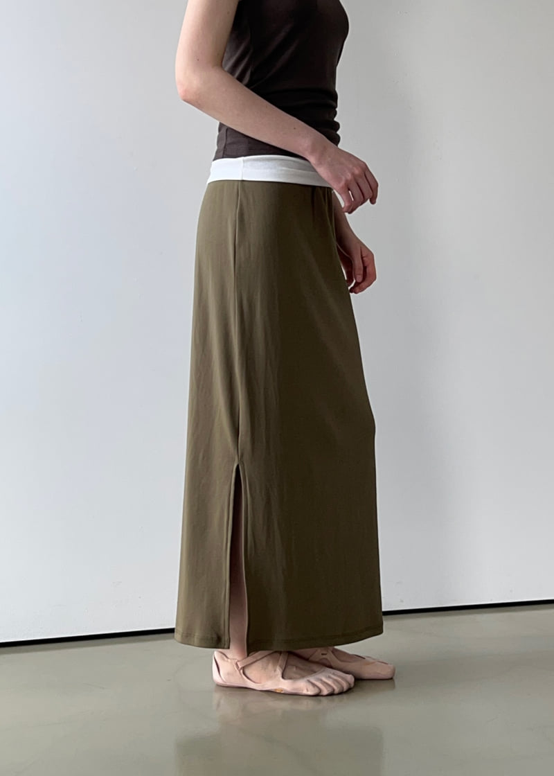 Another Avenue - Korean Women Fashion - #thatsdarling - Slit Long Skirt - 8