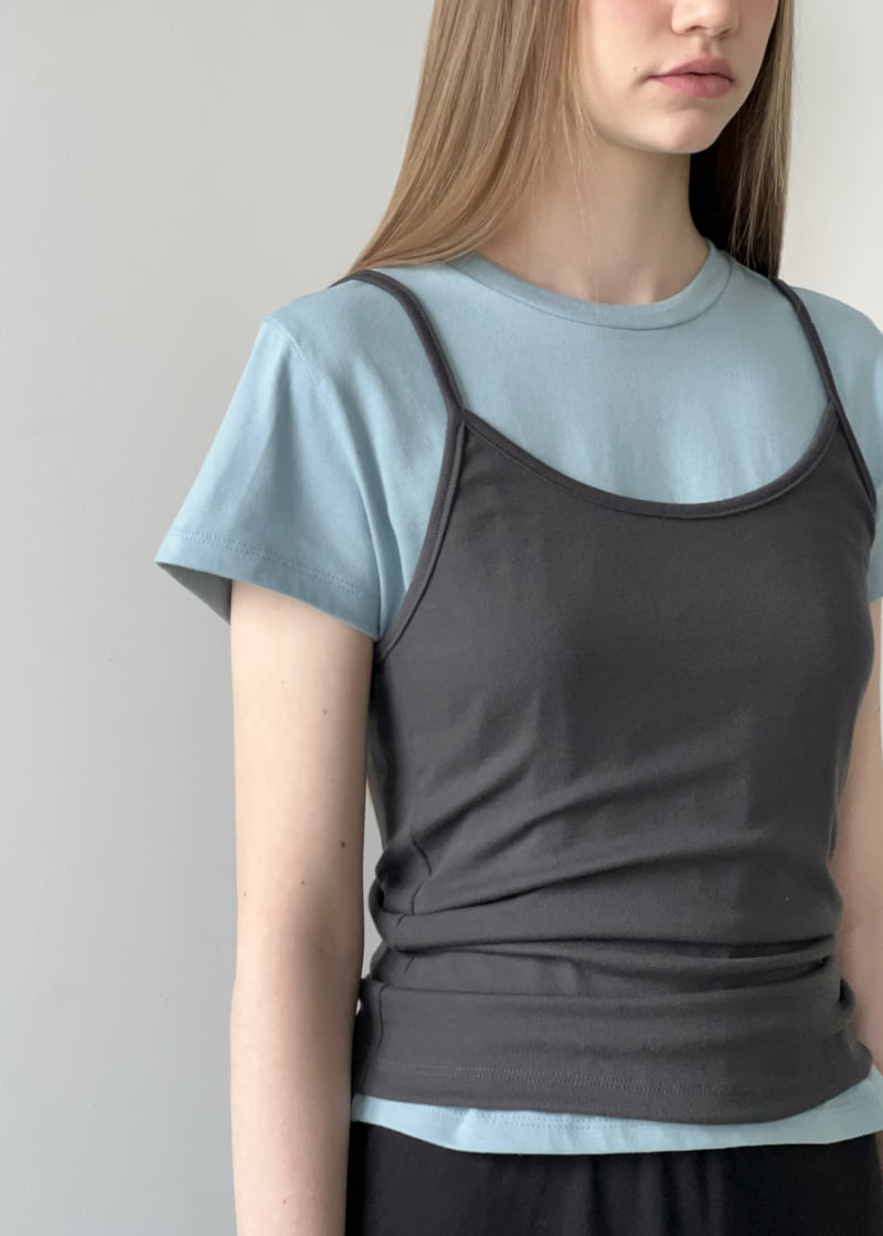 Another Avenue - Korean Women Fashion - #thatsdarling - Biscuit Sleeveless Top - 3