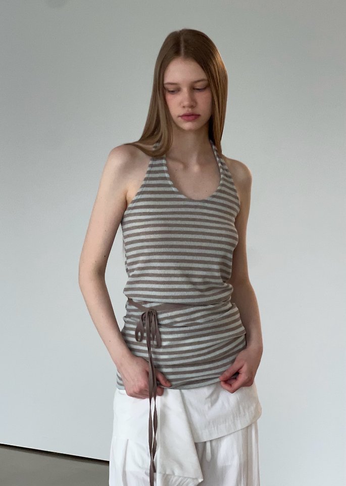 Another Avenue - Korean Women Fashion - #thelittlethings - Halter Belt Knit Top - 6