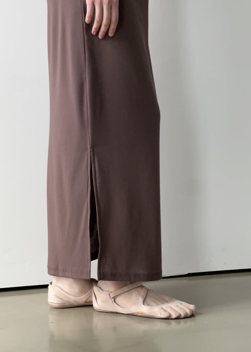 Another Avenue - Korean Women Fashion - #vintagekidsstyle - Slit Long Skirt - 3