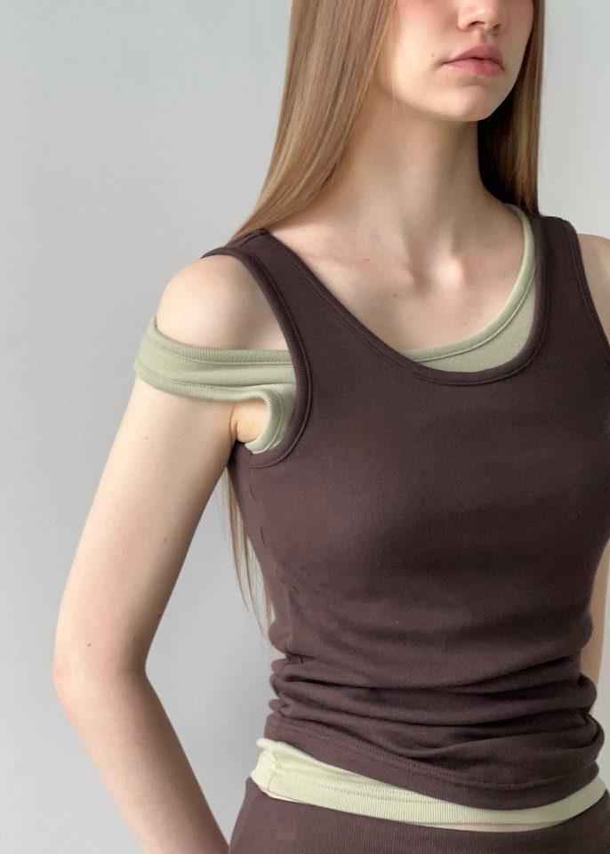 Another Avenue - Korean Women Fashion - #womensfashion - Moss Pad Sleeveless Top - 7