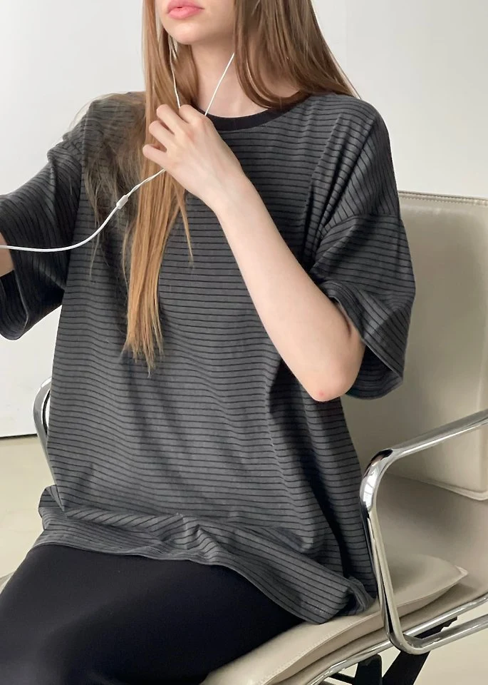Another Avenue - Korean Women Fashion - #womensfashion - Dyed Stripe Tee - 10