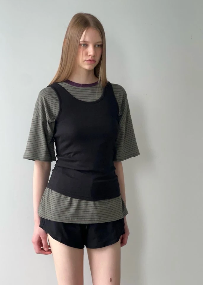 Another Avenue - Korean Women Fashion - #womensfashion - Dyed Stripe Tee - 6