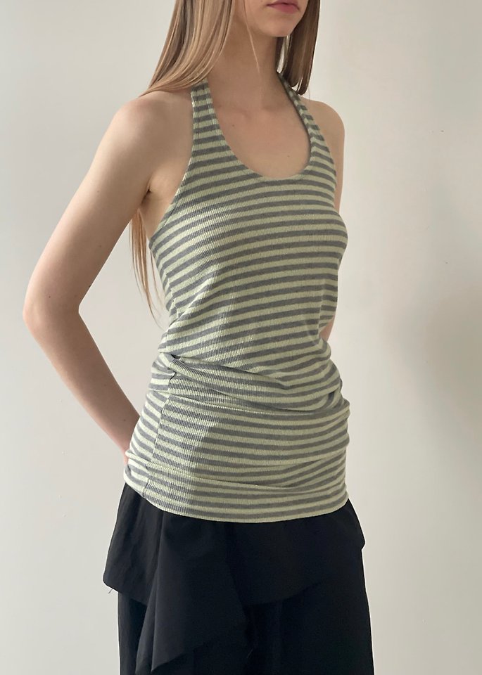Another Avenue - Korean Women Fashion - #womensfashion - Halter Belt Knit Top - 8