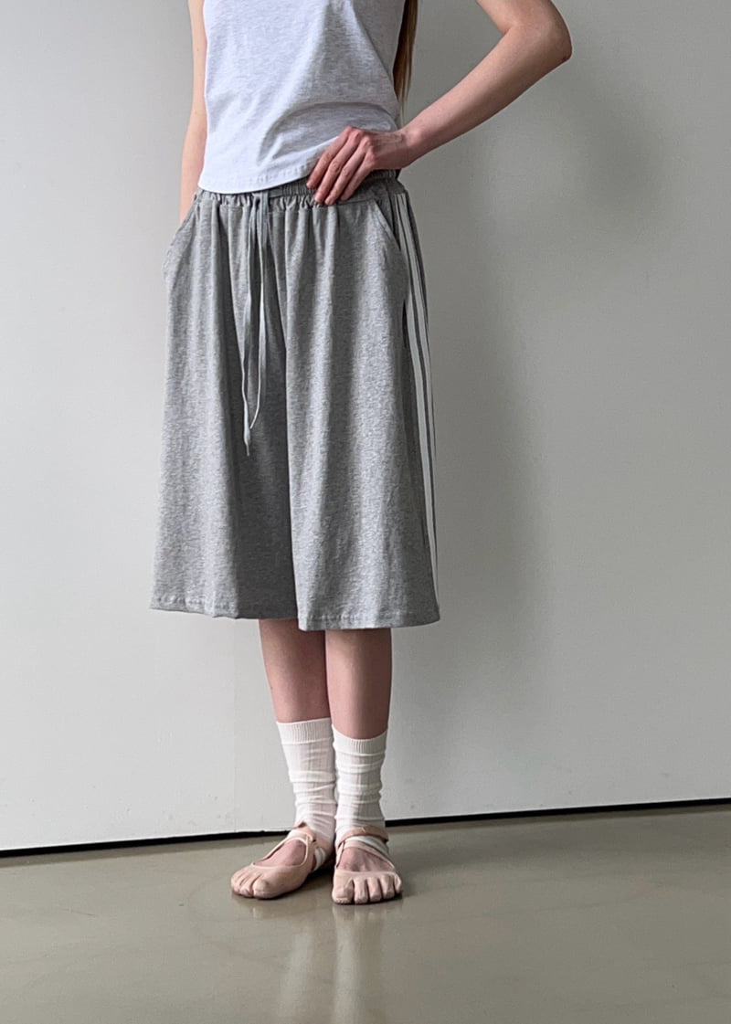 Another Avenue - Korean Women Fashion - #womensfashion - Three Tape Bermuda Pants - 6