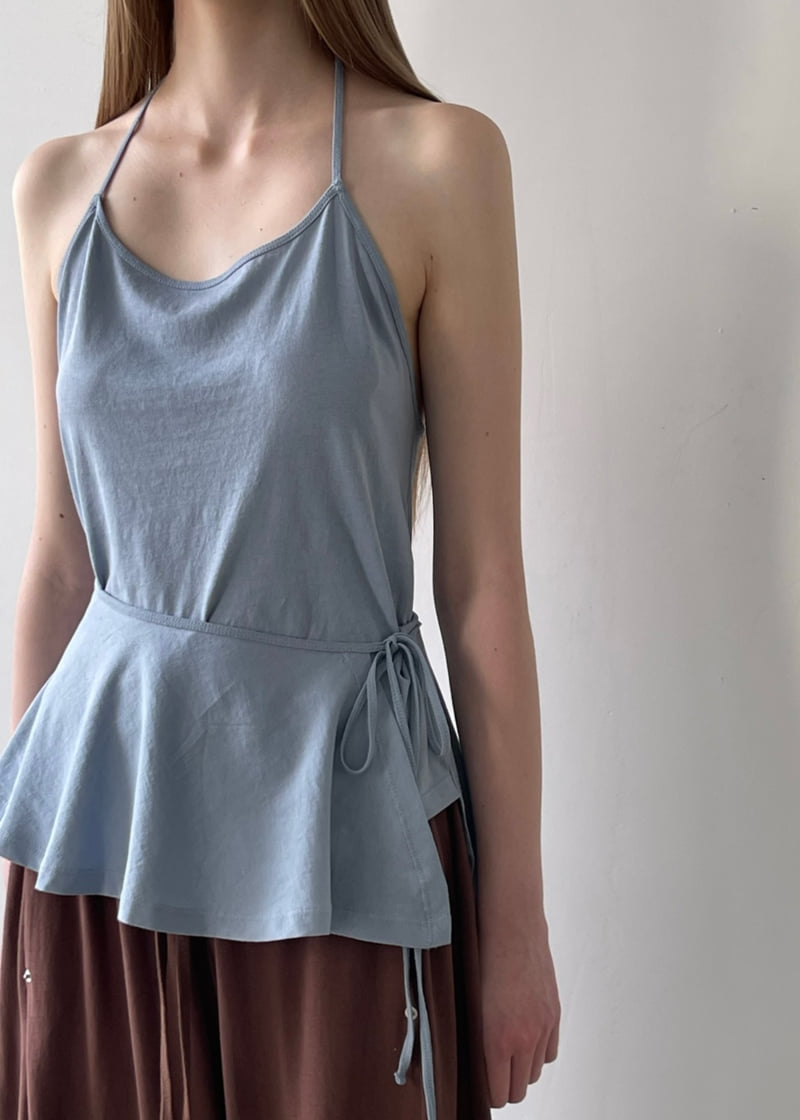 Another Avenue - Korean Women Fashion - #womensfashion - Halter Wrap Sleeveless Top - 10