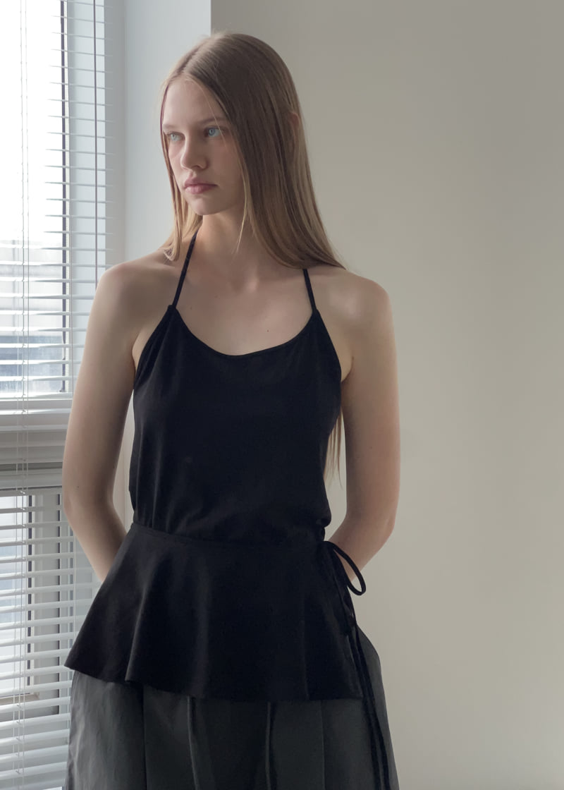 Another Avenue - Korean Women Fashion - #momslook - Halter Wrap Sleeveless Top - 4