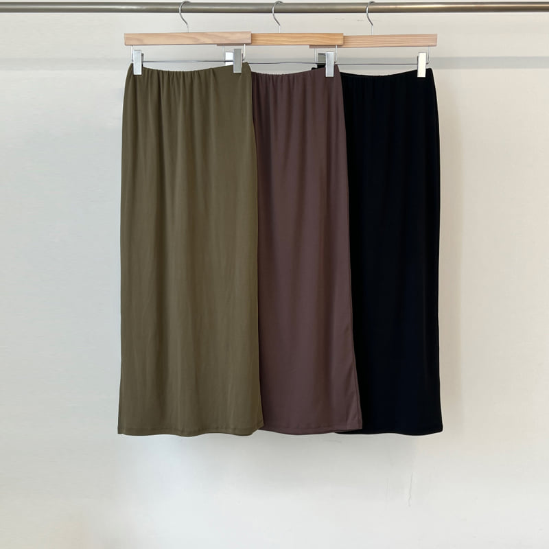 Another Avenue - Korean Women Fashion - #womensfashion - Slit Long Skirt