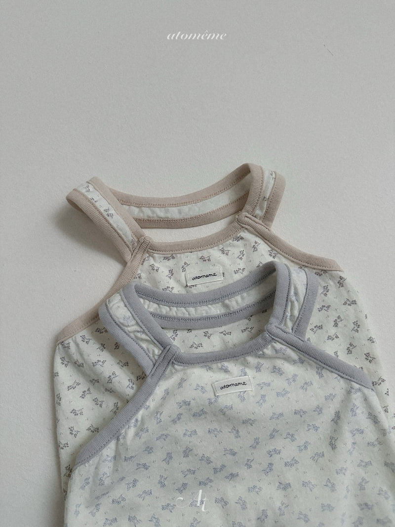 Atomeme - Korean Children Fashion - #childofig - Rene Sleeveless Top (Flower) - 7