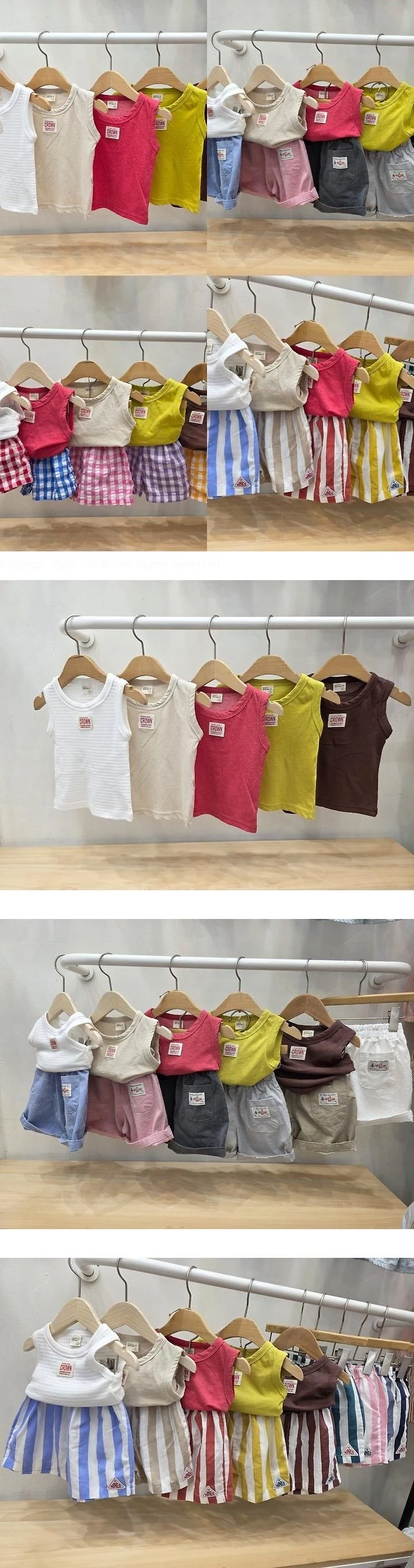 Atree - Korean Baby Fashion - #onlinebabyshop - Crown Sleeveless Tee