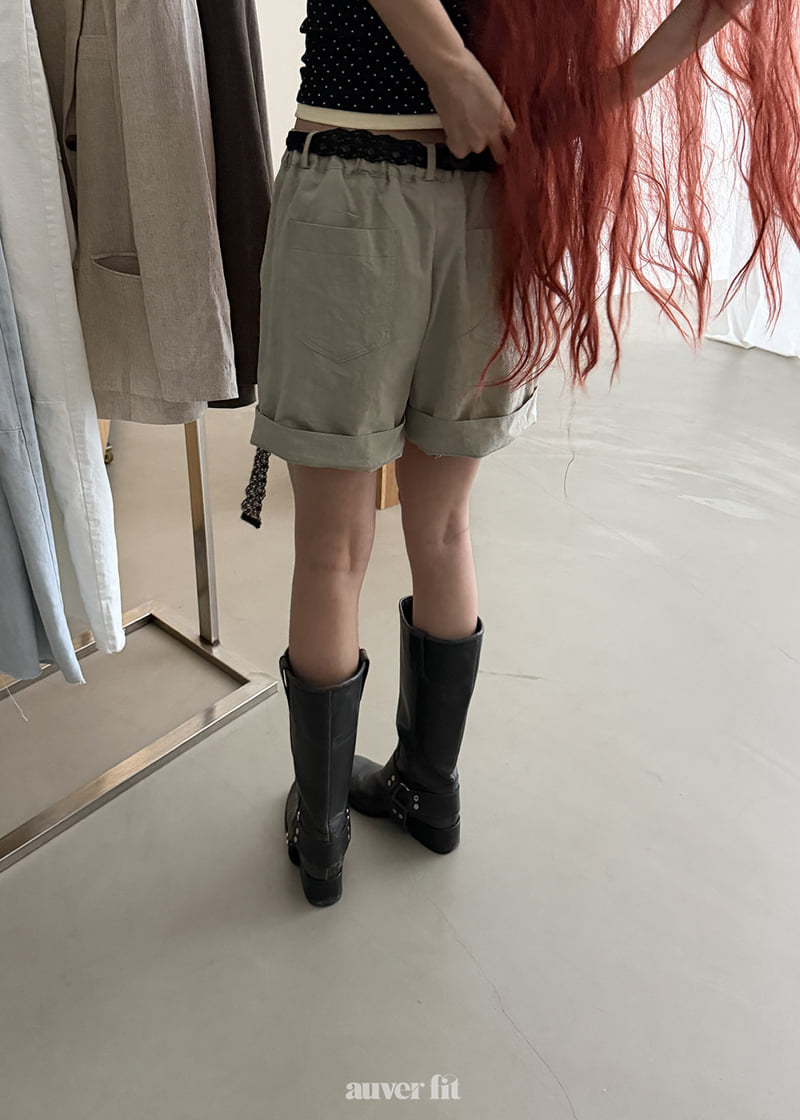 Auver_Fit - Korean Women Fashion - #momslook - Pure Linen Shorts - 10