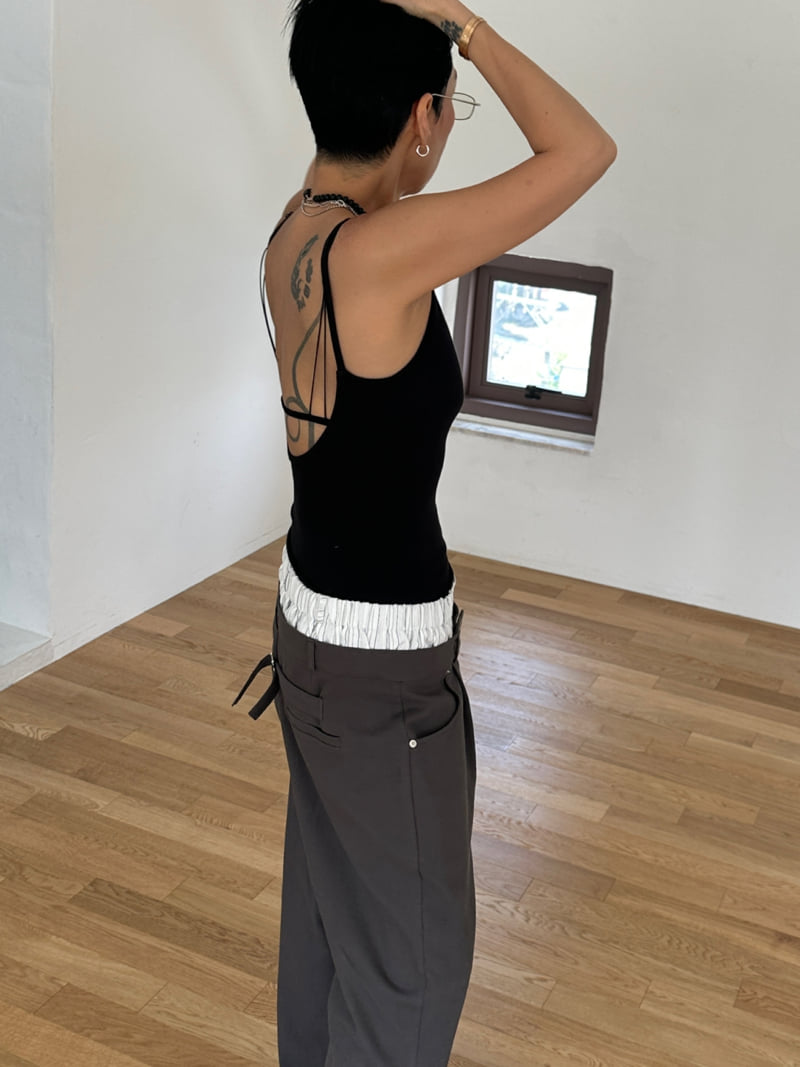 Auver_Fit - Korean Women Fashion - #momslook - Double Waist Pants - 10