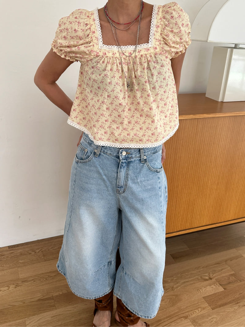Auver_Fit - Korean Women Fashion - #momslook - Bermuda Pintuck Denim Pants - 6