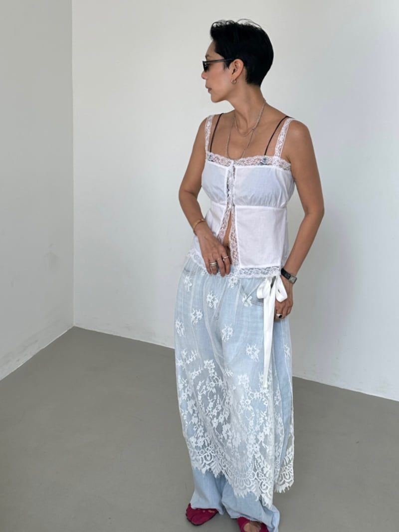 Auver_Fit - Korean Women Fashion - #momslook - Lace Wrap Skirt - 10
