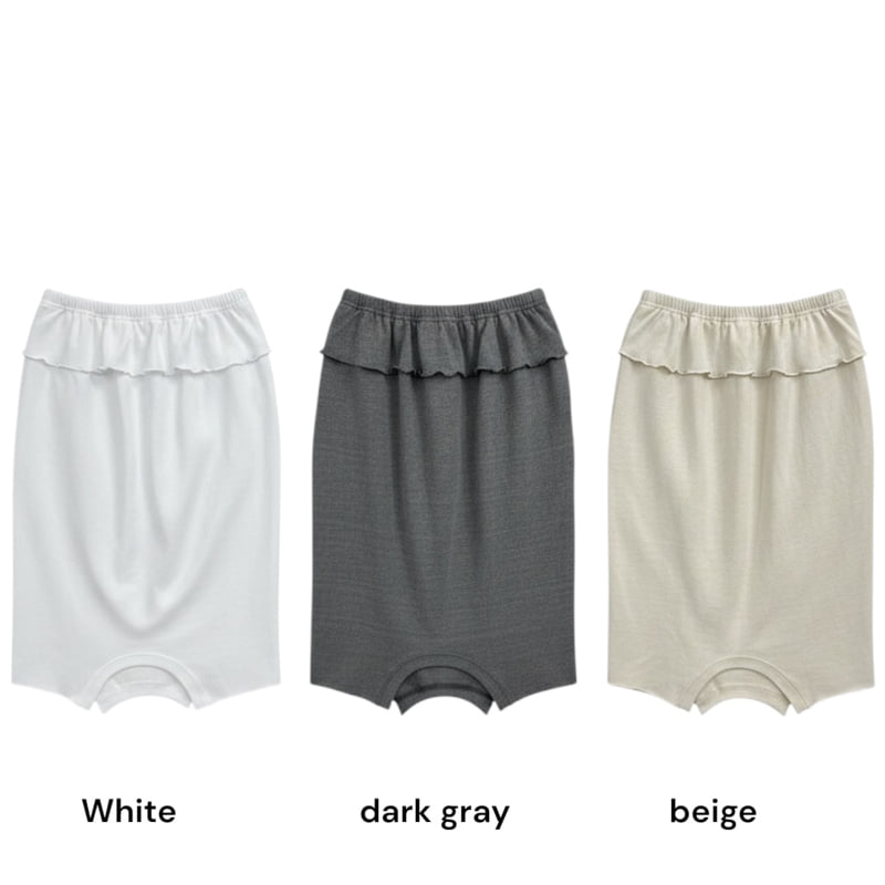 Auver_Fit - Korean Women Fashion - #momslook - Pigment Sleeveless Skirt Set - 12