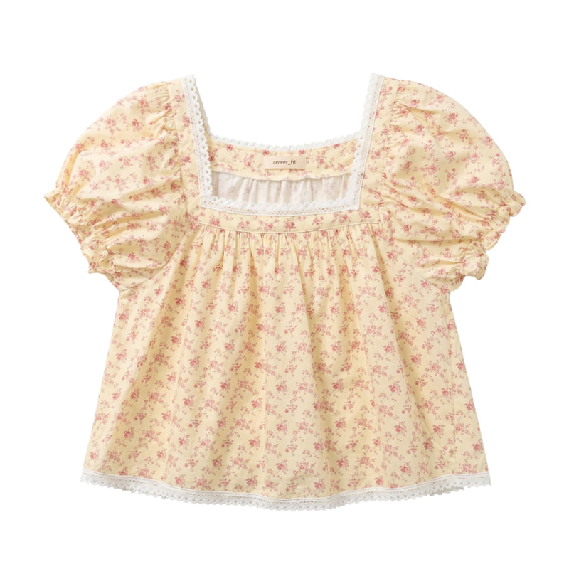 Auver_Fit - Korean Women Fashion - #pursuepretty - Reina Square-Neck Blouse