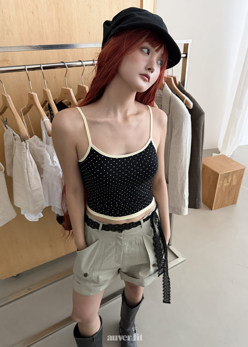 Auver_Fit - Korean Women Fashion - #shopsmall - Swim Dot Sleeveless Top - 7
