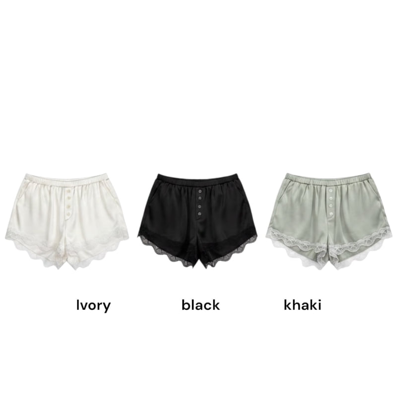 Auver_Fit - Korean Women Fashion - #thatsdarling - Lace Lingerie Shorts - 12