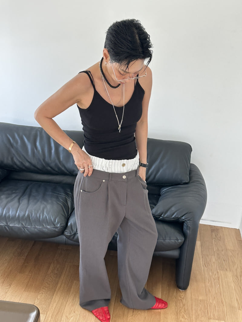 Auver_Fit - Korean Women Fashion - #shopsmall - Double Waist Pants - 4