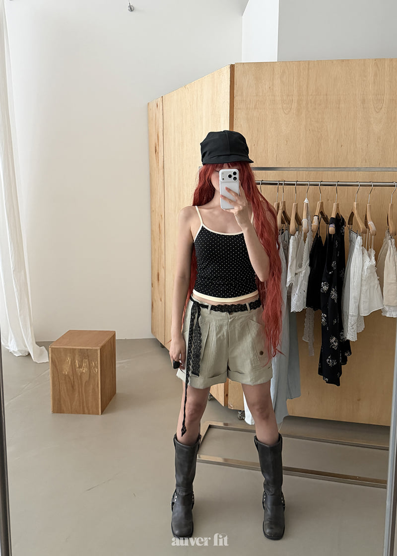 Auver_Fit - Korean Women Fashion - #thelittlethings - Swim Dot Sleeveless Top - 9