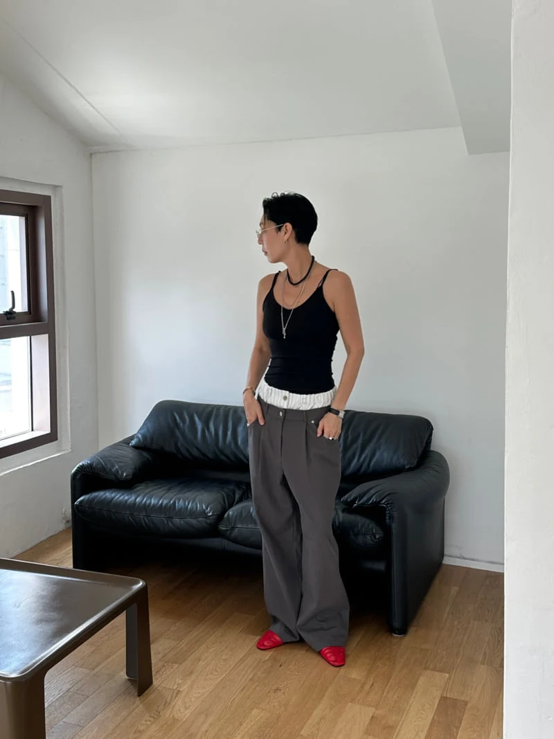 Auver_Fit - Korean Women Fashion - #thelittlethings - Double Waist Pants - 5