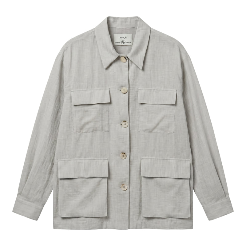 Auver_Fit - Korean Women Fashion - #thelittlethings - Linen Pocket Field Jacket - 2