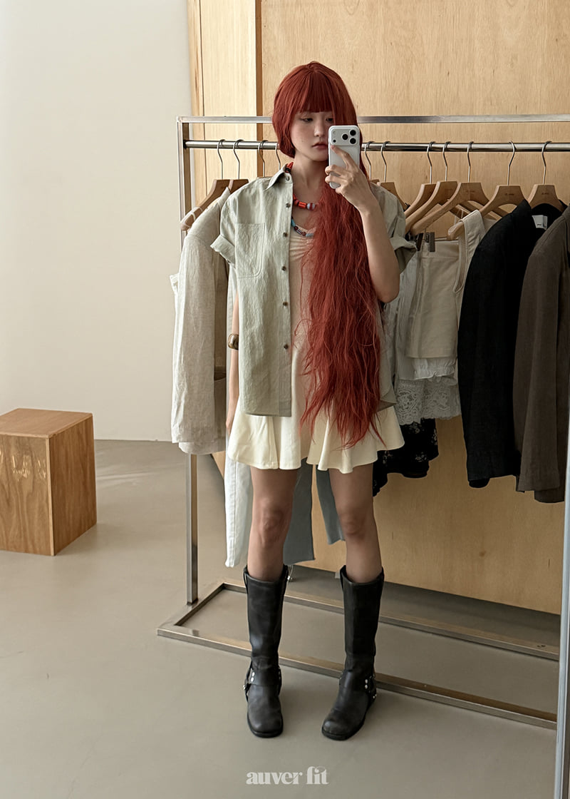 Auver_Fit - Korean Women Fashion - #vintageinspired - Pure Linen Shirt - 3